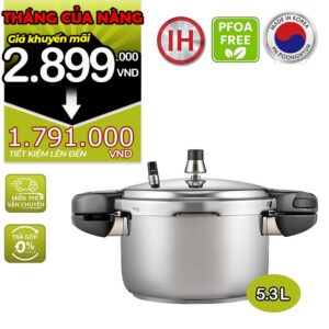 Nồi áp suất inox hiệu POONGNYUN [PN] HNVPC-10(IH) [5.3L]
