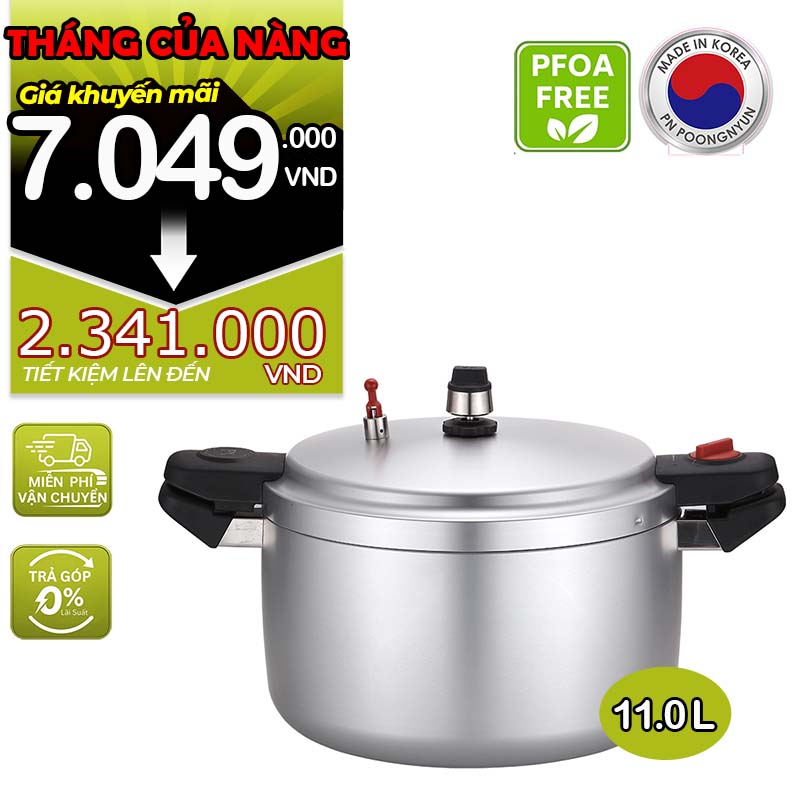 Nồi áp suất nhôm chống dính hiệu POONGNYUN [PN] HCAPC-20 [11.0L]
