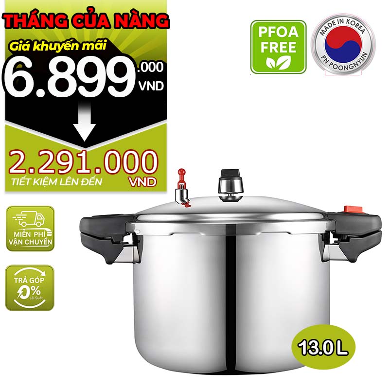 Nồi áp suất inox hiệu POONGNYUN [PN] PHSPC-25 [13.0L]