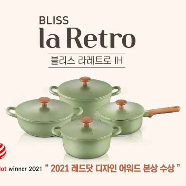 Bộ nồi ceramic chống dính hiệu POONGNYUN BLRPT-4PCS [4 nồi]