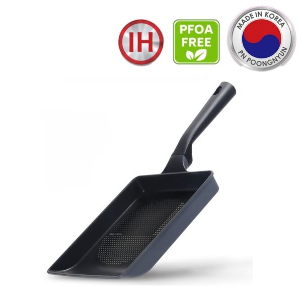 Chảo gang vuông chống dính chiên trứng hiệu PN MHFP-25S(IH) [25x22CM]