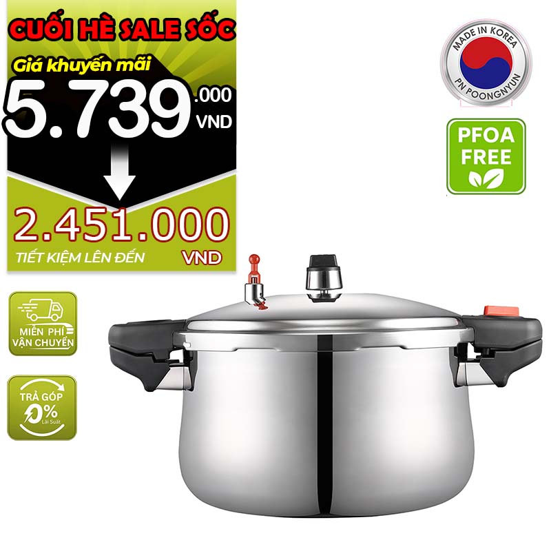 Nồi áp suất inox hiệu POONGNYUN [PN] PHSPC-20 [11.0L]
