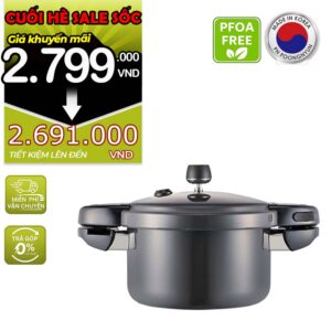 Nồi áp suất nhôm chống dính hiệu POONGNYUN [PN] BMPC-10 [5.5L]