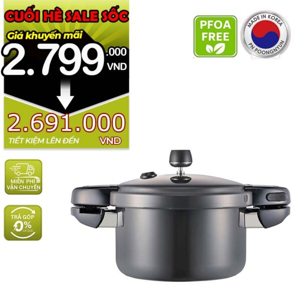 Nồi áp suất nhôm chống dính hiệu POONGNYUN [PN] BMPC-10 [5.5L]
