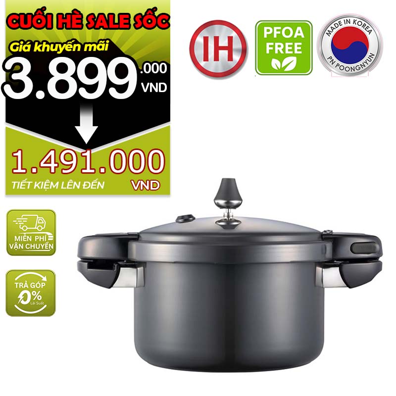Nồi áp suất nhôm chống dính hiệu POONGNYUN [PN] BMPC-08(IH) [4.2L]