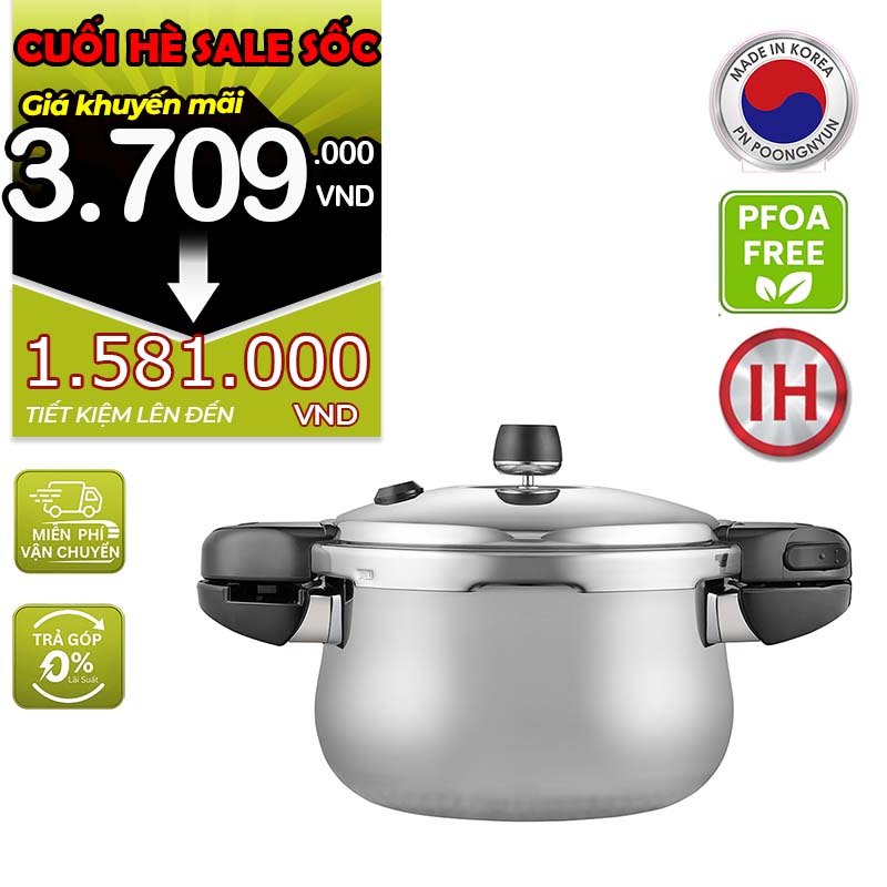 Nồi áp suất inox hiệu POONGNYUN [PN] HNHPC-06(IH) [3.5L]