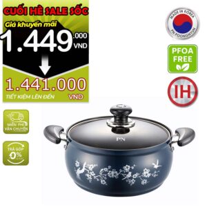 Nồi casserole nhôm chống dính hiệu POONGNYUN [PN] FMPT-24C(IH) [4.7L]