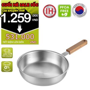 Chảo Inox lồng sâu hiệu POONGNYUN [PN] WWSP-22(IH) [22CM]