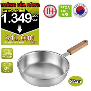 Chảo Inox lồng sâu hiệu POONGNYUN [PN] WWSP-22(IH) [22CM]