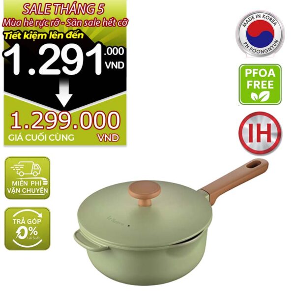 Nồi quánh ceramic chống dính hiệu POONGNYUN BLRPT-20B(IH) [2.1L]