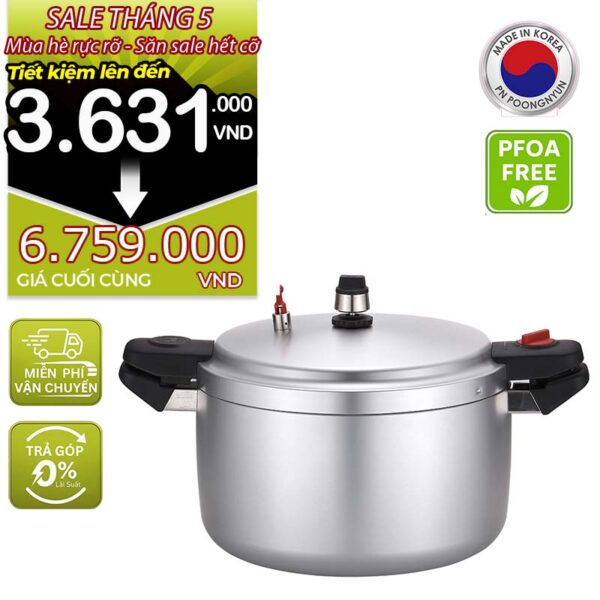 Nồi áp suất nhôm chống dính hiệu POONGNYUN HCAPC-30 [16.0L]
