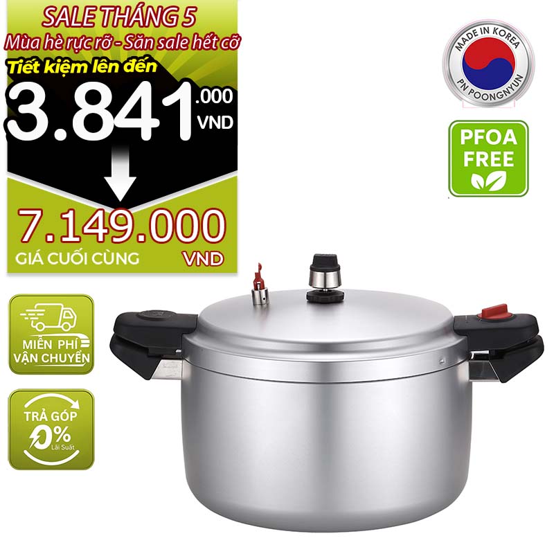 Nồi áp suất nhôm chống dính hiệu POONGNYUN HCAPC-39 [20.0L]