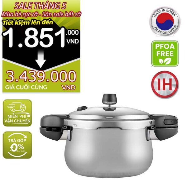 Nồi áp suất inox hiệu POONGNYUN HNHPC-06(IH) [3.5L]