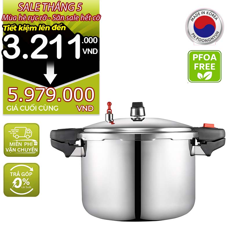 Nồi áp suất inox hiệu POONGNYUN PHSPC-25 [13.0L]